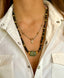 COLLIER CHARM - cabochon de tourmaline